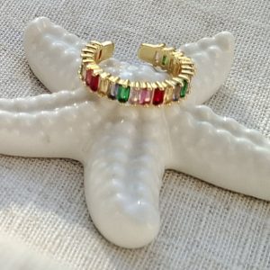 Prsten sa šarenim cirkonima