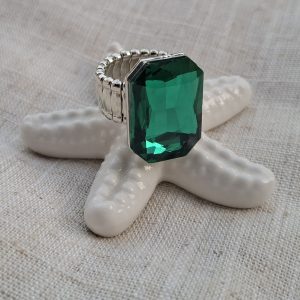 Prsten na gumu, zeleni