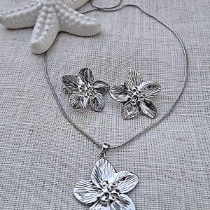 Komplet Srebrni cvijet