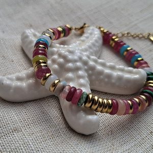 Narukvica od turmalina i čelika