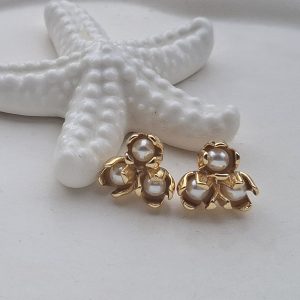 Mini naušnice Tri perle