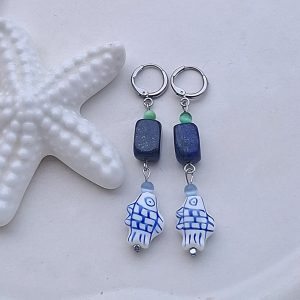 Lapis lazuli i keramičke ribice
